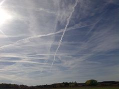 Chemtrails über Alsfeld am 18.10.2012