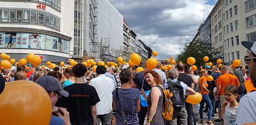 Abb.Demo für Impffreiheit am 10. August 2019 in Hannover. Foto: Privat