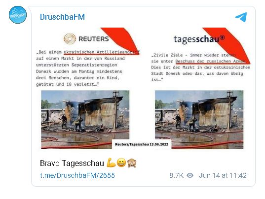 Bild: Screenshot RT DE / Eigenes Werk