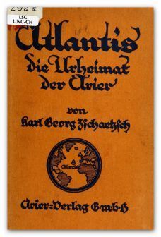 Originalausgabe des Atlantis-Buches von Zschaetzsch. Bild: CC0, Wikimedia Commons