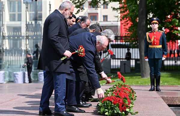 Russische Soldaten während der Parade auf dem Roten Platz (09.05.23) Bild: Wladimir Astapkowitsch / Sputnik