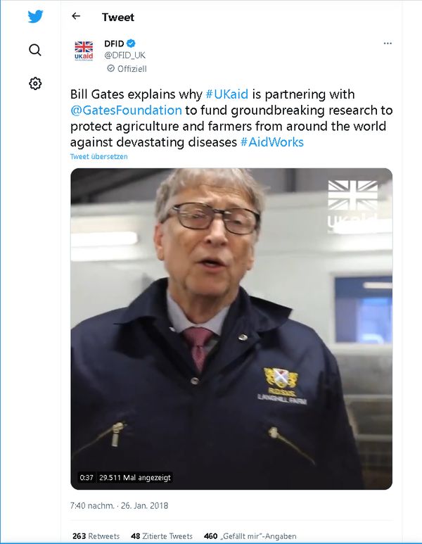 Bild: Screenshot Twitter: "https://twitter.com/DFID_UK/status/956959946851041280" / Eigenes Werk