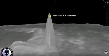 Bild: Screenshot Youtube Video "6 GIANT Towers Discovered On The Moon 3/31/17"