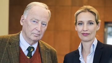 Alexander Gauland und Alice Weidel, Vorsitzende der AfD-Bundestagsfraktion (2018)