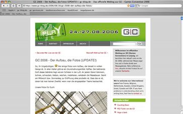 Ansicht des Blog