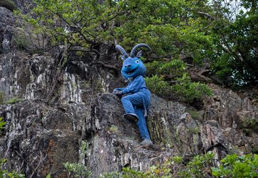 Das Maskottchen auf der Suche nach einem Namen Bild: Bundeswehr