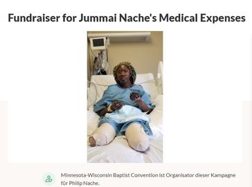 Spendenaktion für die medizinischen Kosten von Jummai Nache