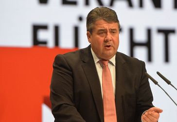 Sigmar Gabriel beim SPD-Bundesparteitag 2015