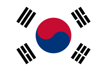 Flagge von Republik Korea