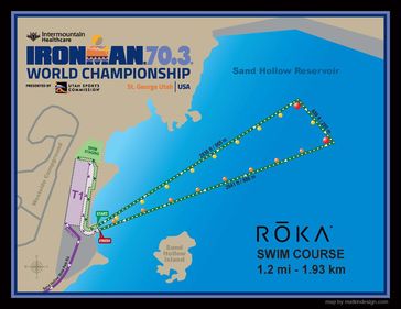 Kurs des Iranman 70.3 Bild: Screenshot Internetseite: "https://www.ironman.com/im703-world-championship-course" / Eigenes Werk