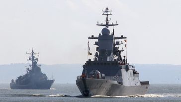 Russische Kriegsschiffe der Baltischen Flotte in der Ostsee, 2017 Bild: Sputnik / Igor Sarembo / RIA Nowosti