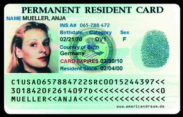 GreenCard Bild: THE AMERICAN DREAM