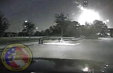 Bild: Screenshot Youtube Video "NPPD Patrol car cameras capture fireball in sky"