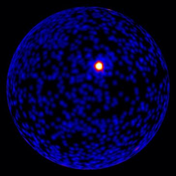 Der nördliche Himmel im Lichte von hochenergetischer Gammastrahlung nach der Detektion des Gammastra
Quelle: NASA/DOE/Fermi LAT Collaboration (idw)