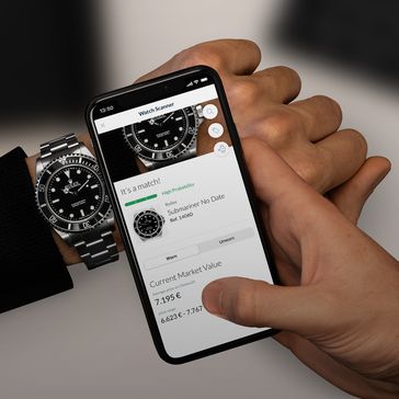 Uhren mit nur einem Foto-Klick erkennen / Chrono24 veröffentlicht den Watch Scanner / Der Watch Scanner bei der Arbeit Bild: "obs/Chrono24.com/"
