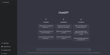 ChatGPT Startseite