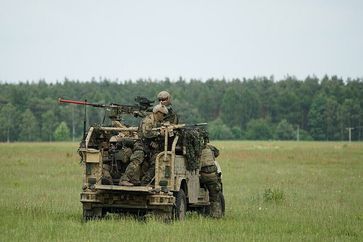 Soldaten der KSK-Einheit beim Tag der Bundeswehr 2017 auf dem Heeresflugplatz Faßberg