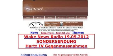 Screenshot von "wakenews.net/"