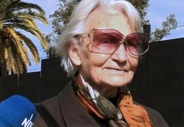 ARD/NDR PANORAMA, "Besuch bei Margot Honecker", am Donnerstag (29.10.09) um 22:00 Uhr im ERSTEN. Margot Honecker. Bild: NDR