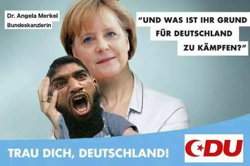 Angela Merkel ist nicht überall beliebt...