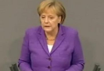 Bundeskanzlerin Angela Merkel bei Regierungserklärung am 19. Mai. Bild: dts Nachrichtenagentur