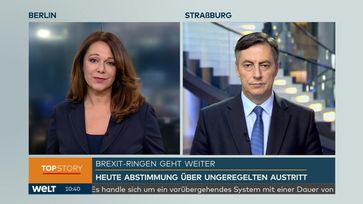 Europaabgeordneter David McAllister auf Nachrichtensender WELT: "Ich sehe wirklich nicht, was die Europäische Union noch tun kann" / Bild: "obs/WELT/WeltN24 GmbH"