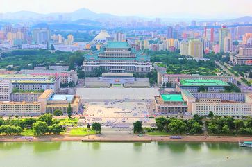 Panoramablick auf Pjöngjang
