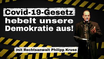 Bild: SS Video: "Schweizer Rechtsanwalt Philipp Kruse warnt: Covid-19-Gesetz hebelt unsere Demokratie aus!" (www.kla.tv/20678) / Eigenes Werk