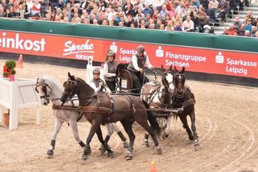 Koos de Ronde im FEI World Cup Driving. Bild: Karl-Heinz Frieler - "obs/EN GARDE Marketing GmbH"