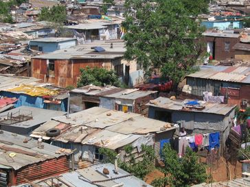 Elendsviertel in Soweto