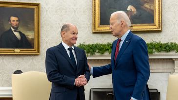 US-Präsident Joe Biden und Bundeskanzler Olaf Scholz (3. März 2023) Bild: www.globallookpress.com / RT