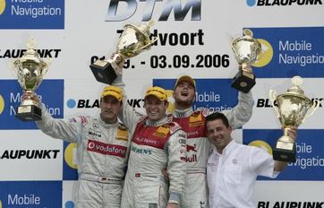 #2 Bernd Schneider (Germany / Mercedes-Benz / Vodafone AMG-Mercedes), #7 Tom Kristensen (Denmark / Audi Sport Team Abt Sportsline), #4 Martin Tomczyk (Germany / Audi / Audi Sport Team Abt Sportsline) 