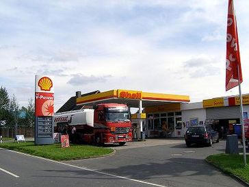 Shell Tankstelle Bild: Schreibschaf