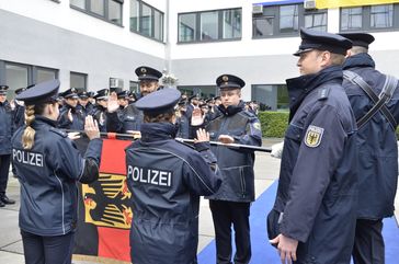 Vereidigung Bundespolizeidirektion Bild: Polizei