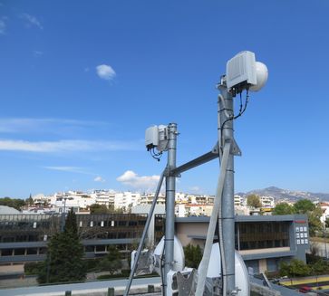 Die Richtfunkverbindung in Athen, Griechenland  Bild: Ericsson GmbH Fotograf: Ericsson