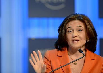 Sheryl Sandberg beim Weltwirtschaftsforum 2013