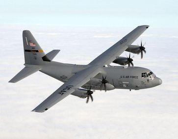 A U.S. Air Force Lockheed Martin C-130J Hercules