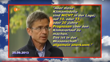 Dieser O-Ton von Rahmstorf wurde NICHT im "analogen" TV des ZDF ausgestrahlt, sondern wurde nur in einem Internet-Videobeitrag auf www.heute.de im September 2013 verfügbar gemacht. Deswegen steht in der Bauchbinde bei der Namenseinblendung zu lesen: "heute.de"