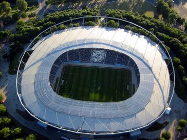 Luftbild des Stadions