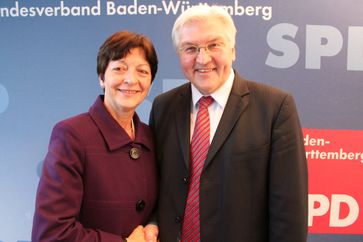 Elvira Drobinski-Weiß mit Frank-Walter Steinmeier, 2009