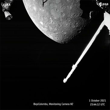 Die europäisch-japanische Raumsonde BepiColombo schickt erste Bilder von Merkur