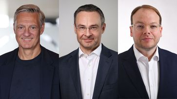 Thomas Düffert (CEO), Adrian Schimpf (CFO), Bernd Hellermann (COO) (v.l.n.r.) (2025) Bild: MADSACK Mediengruppe Fotograf: MADSACK Mediengruppe