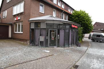 KSN Gebäude außen nach Geldautomatensprengung Bild: Polizei