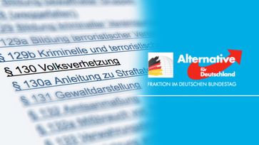 AfD-Bundestagsfraktion möchte § 130 StGB reformieren, nicht abschaffen