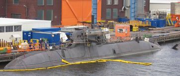 U-Boot der Klasse 212 A am Ausrüstungskai