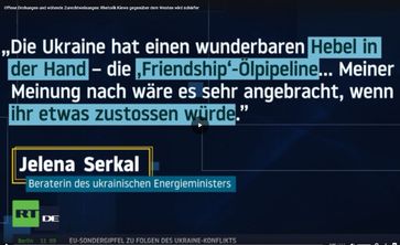 Bild: Screenshot RT DE / Eigenes Werk