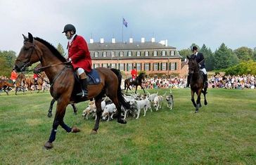 Schauschleppe der Taunusmeute. Bild: Das Fürstliche Gartenfest