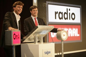 John de Mol (li.) mit Jan Peter Balkenende