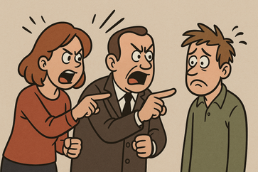 Denunzieren / Zeigefinger / Kritisieren (Symbolbild)