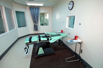 Der Raum für die letale Injektion im San Quentin State Prison